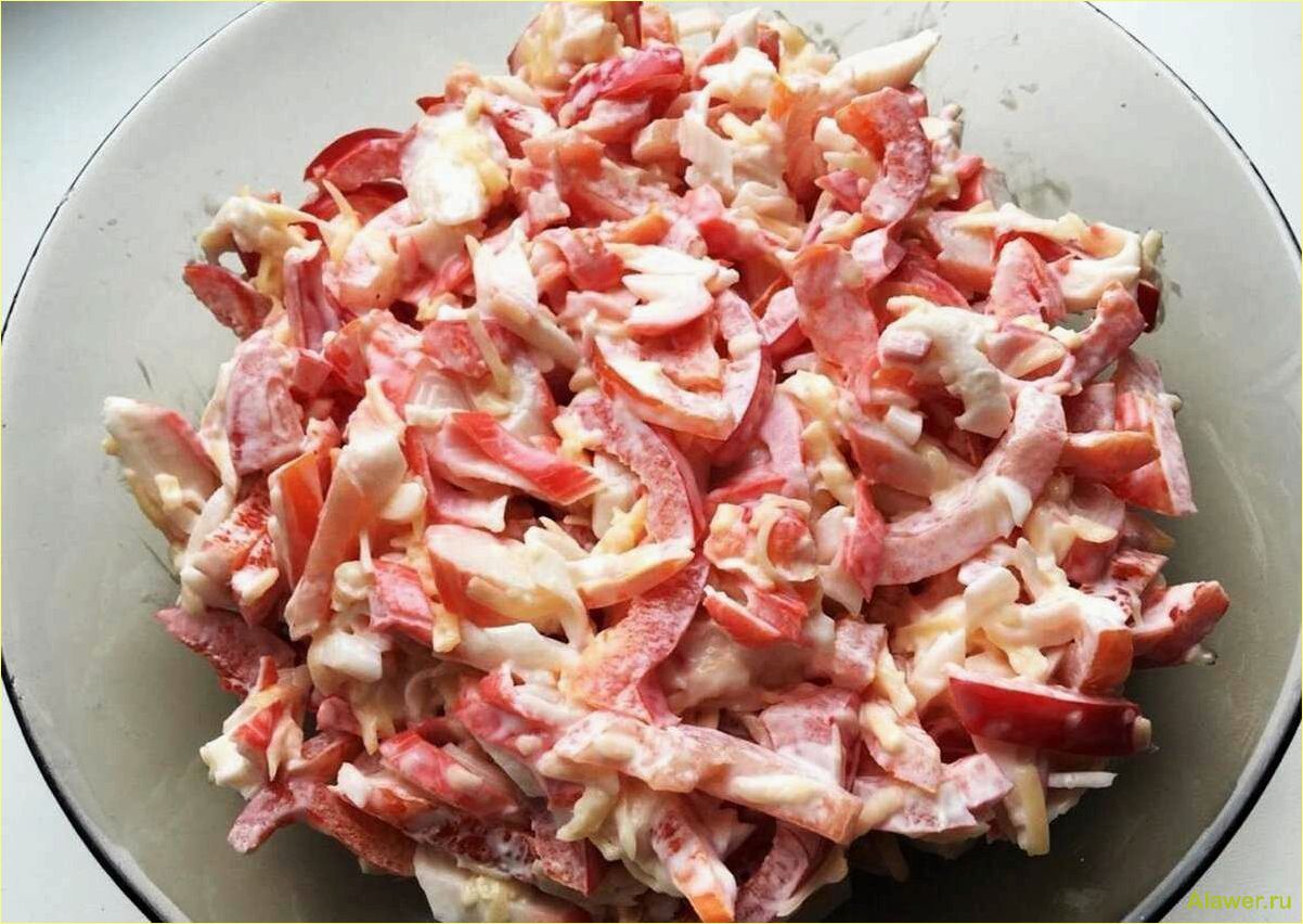 Вкусный и эффектный салат Красное море для вашего стола